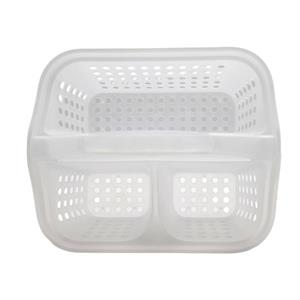 Image of HOME BASICS PLASTIC SHOWER TOTE - 1 (SKU: 128993261273) Image of HOME BASICS PLASTIC SHOWER TOTE - 1