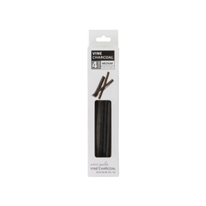 Pacific Arc Vine Charcoal Medium 4Pk