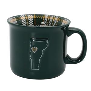 Vermont Cow Plaid Camper Mug