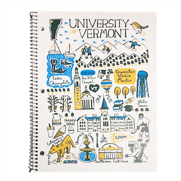 Julia Gash Imprinted 1 Subject Notebook (SKU 129556331258) Julia Gash Imprinted 1 Subject Notebook - main view