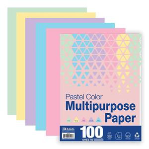 Image of Bazic Pastel Multipurpose Paper 100 Sheets
