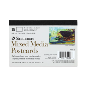 Strathmore Mixed Media Postcards 4X6 15Pk