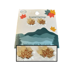 Maple Leaf Euro Earrings - main view