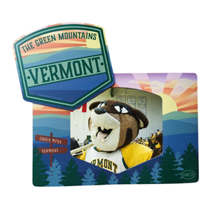 Green Mountains Photo Frame Euro Magnet - main view