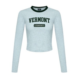 Hype & Vice Vermont Catamounts Pillbox Long Sleeve Baby Tee - main view