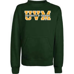 Blue 84 Twill Spellout Through UVM Crewneck - main view