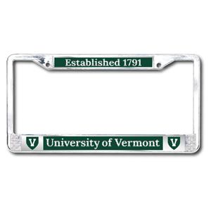 Spellout Est.1791 V Shield License Plate Frame - main view