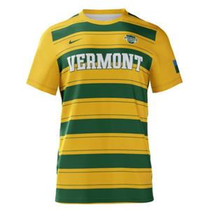 Nike Green & Gold Striped Soccer Jersey