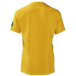 NIKE GREEN & GOLD STRIPED SOCCER JERSEY