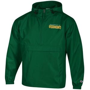 CHAMPION UNIVERSITY OF VERMONT PACK & GO JACKET -  forest