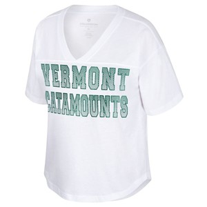 Colosseum Vermont Catamounts Foil V-Neck T-Shirt - main view