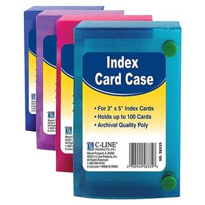 Image of Index Card Case 3X5" Assorted Colors