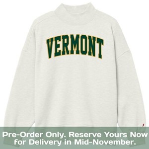  *Pre-Order Item* League Arch Vermont Applique Mock Neck Crew - main view