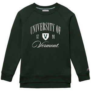 League University Of Vermont 1791 Shield Logo Crew - main view