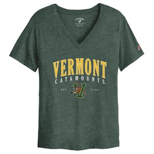 League Vermont V/Cat Catamounts V-Neck T-Shirt - main view