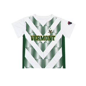 Vive La Fete Vermont Vertical Stripe Youth Soccer Jersey - main view