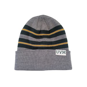 Legacy UVM Cuff Tag Striped Beanie - main view