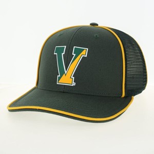 Legacy Split V Gold Piping Meshback Hat - main view