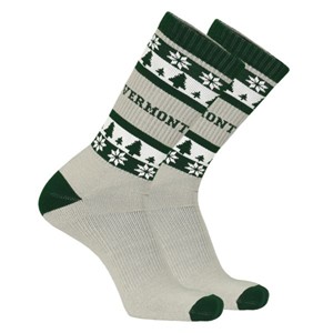 TCK Vermont Snowflake Crew Socks - main view