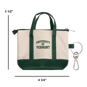 University Of Vermont Mini Tote Bag Keychain - main view