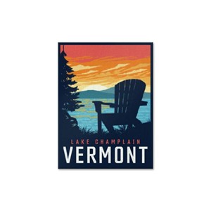 Adirondack Chair Mini Canvas Magnet - main view