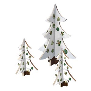 V/Cat Holiday Wooden Tree Set 3 Pack - main view
