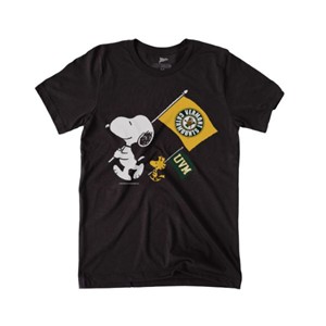 Peanuts: Snoopy & Woodstock V/Cat Flag Youth T-Shirt - main view