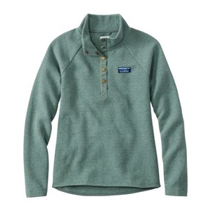 L.L. Bean Women's LCOM Lakewashed Double Knit Snap Pullover - main view